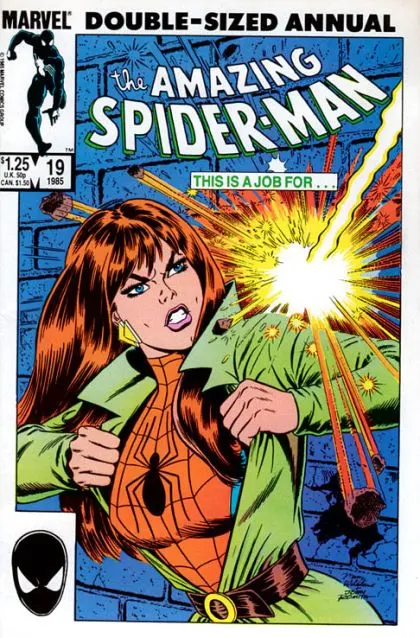 The Amazing Spider-Man, Vol. 1 Annual #19 Direct Edition comic book cover, 1985