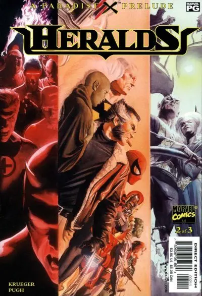 Paradise X: Heralds #2 comic book cover, 2002