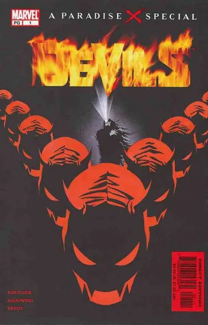 Paradise X:  Devils #1 comic book cover, 2002