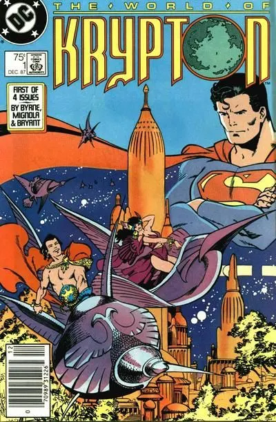 World of Krypton, Vol. 2 #1 Direct Edition comic book cover, 1987