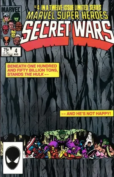 Marvel Super Heroes Secret Wars #4 Direct Edition comic book cover, 1984