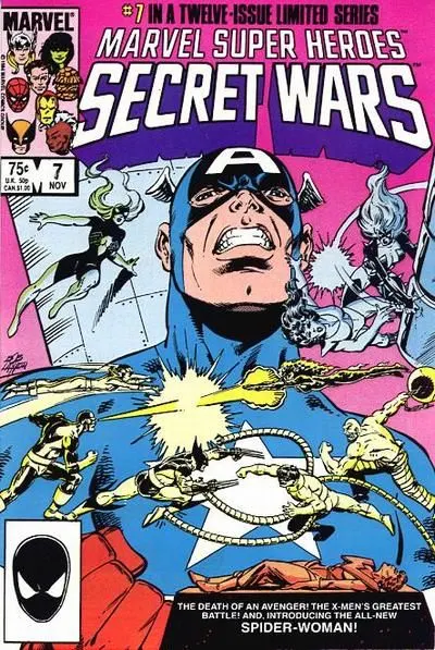 Marvel Super Heroes Secret Wars #7 Direct Edition comic book cover, 1984