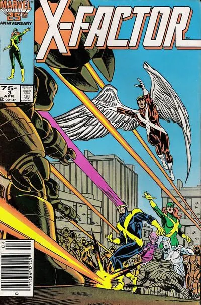 X-Factor, Vol. 1 #3 Newsstand Edition comic book cover, 1986