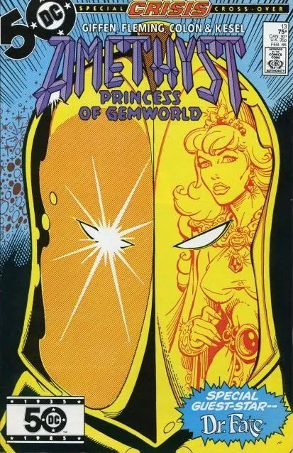 Amethyst, Vol. 1 #13 Direct Edition comic book cover, 1986