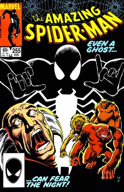 The Amazing Spider-Man, Vol. 1 #255 Direct Edition comic book cover, 1984