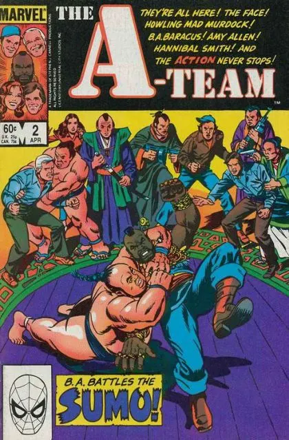 The A-Team #2 Direct Edition comic book cover, 1984