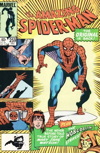 The Amazing Spider-Man, Vol. 1 #259 Direct Edition comic book cover, 1984