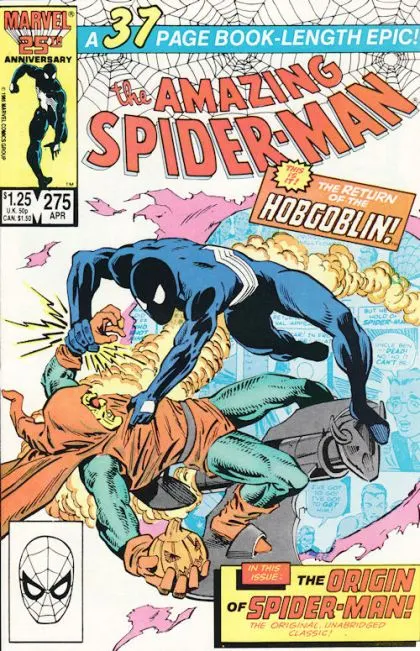 The Amazing Spider-Man, Vol. 1 #275 Direct Edition comic book cover, 1986