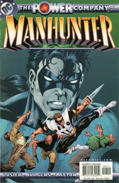 The Power Company: Manhunter #1 comic book cover, 2002