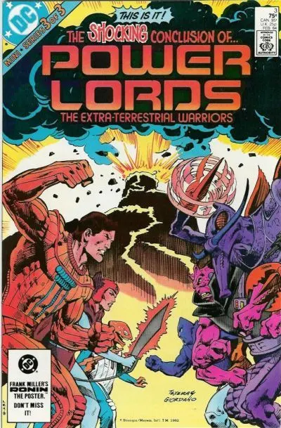Power Lords #3 Direct Edition comic book cover, 1984