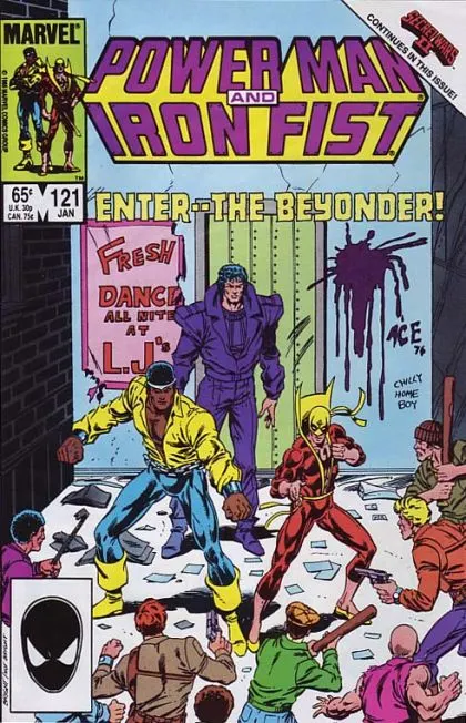Power Man And Iron Fist, Vol. 1 #121 Direct Edition comic book cover, 1986