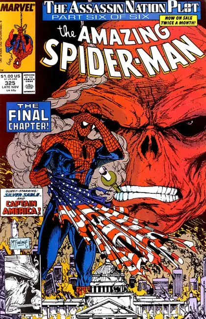 The Amazing Spider-Man, Vol. 1 #325 Direct Edition comic book cover, 1989