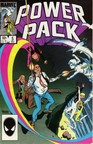 Power Pack, Vol. 1 #5 Direct Edition comic book cover, 1984