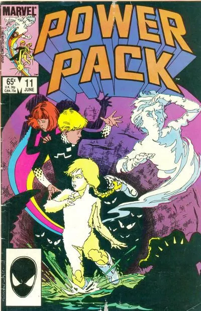 Power Pack, Vol. 1 #11 Direct Edition comic book cover, 1985