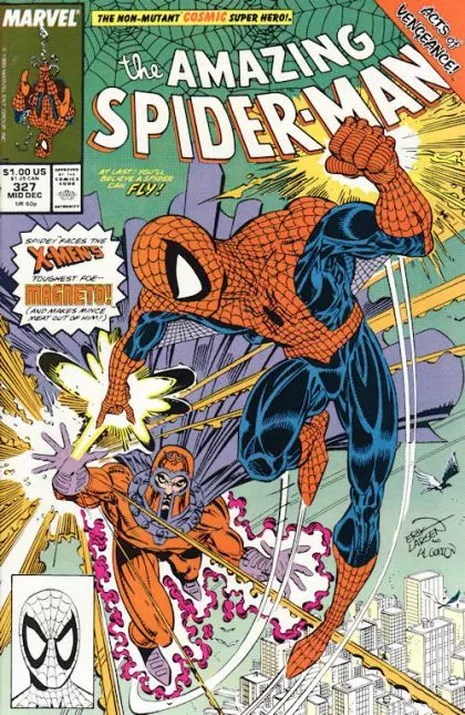 The Amazing Spider-Man, Vol. 1 #327 Direct Edition comic book cover, 1989