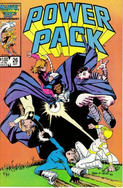 Power Pack, Vol. 1 #26 comic book cover, 1986
