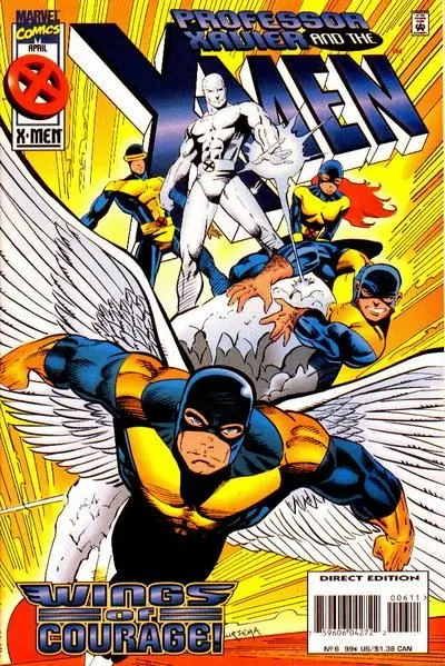 Professor Xavier and the X-Men #6 Direct Edition comic book cover, 1996