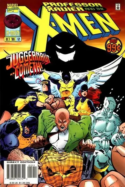 Professor Xavier and the X-Men #12 comic book cover, 1996