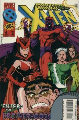 Professor Xavier and the X-Men #4 Direct Edition comic book cover, 1996