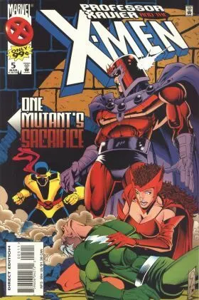 Professor Xavier and the X-Men #5 Direct Edition comic book cover, 1996