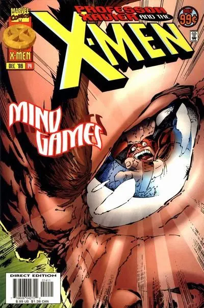 Professor Xavier and the X-Men #14 comic book cover, 1996