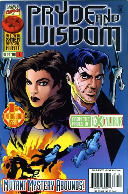 Pryde and Wisdom #1 Direct Edition comic book cover, 1996