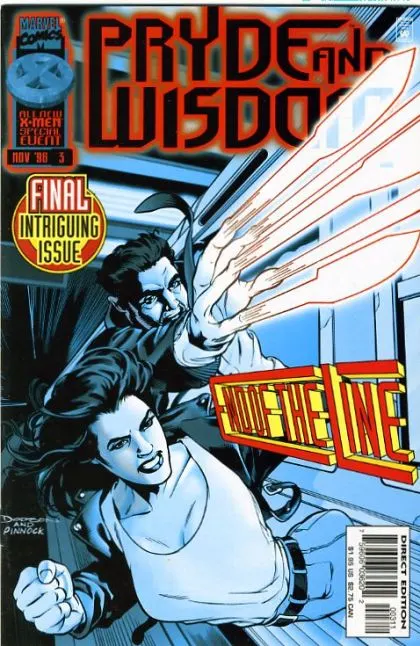 Pryde and Wisdom #3 Direct Edition comic book cover, 1996