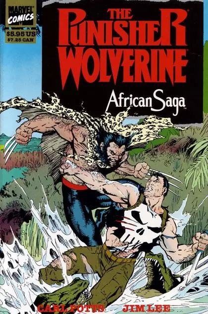 Punisher / Wolverine: African Saga #1 comic book cover, 1989