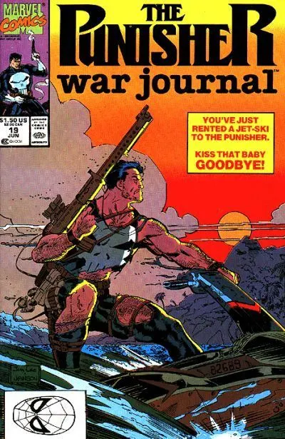Punisher War Journal, Vol. 1 #19 Direct Edition comic book cover, 1990