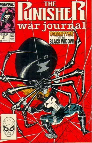 Punisher War Journal, Vol. 1 #9 Direct Edition comic book cover, 1989
