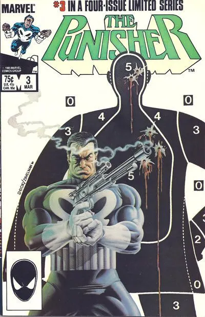 The Punisher, Vol. 1 #3 Direct Edition comic book cover, 1986