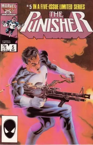 The Punisher, Vol. 1 #5 Direct Edition comic book cover, 1986