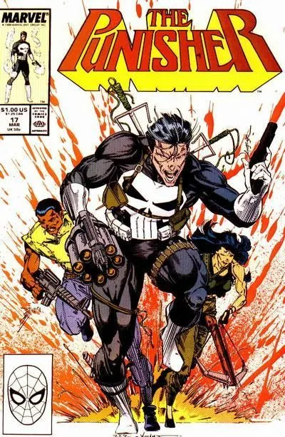 The Punisher, Vol. 2 #17 Direct Edition comic book cover, 1989
