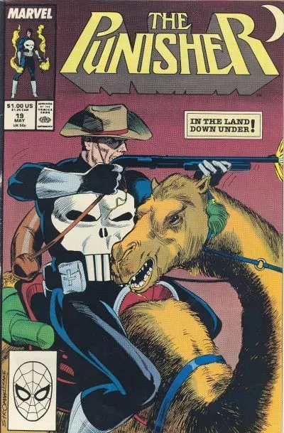 The Punisher, Vol. 2 #19 Direct Edition comic book cover, 1989