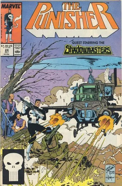 The Punisher, Vol. 2 #24 Direct Edition comic book cover, 1989
