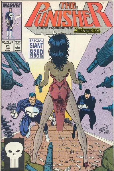 The Punisher, Vol. 2 #25 Direct Edition comic book cover, 1989