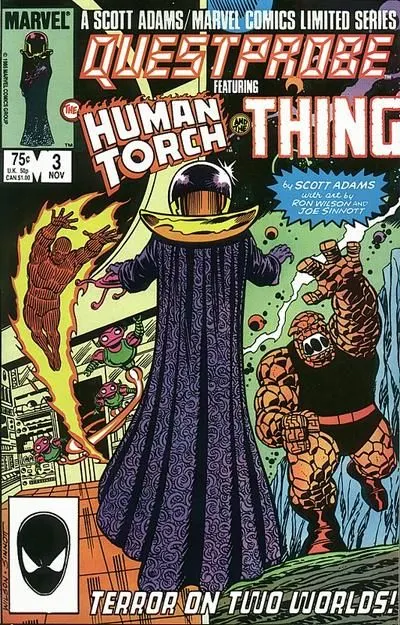 Questprobe #3 Direct Edition comic book cover, 1985