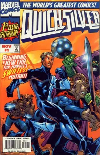 Quicksilver #1 Direct Edition comic book cover, 1997