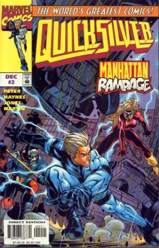 Quicksilver #2 Direct Edition comic book cover, 1997