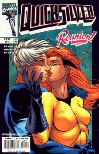 Quicksilver #4 Direct Edition comic book cover, 1998