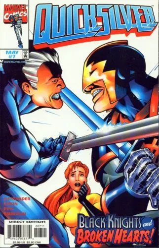 Quicksilver #7 Direct Edition comic book cover, 1998