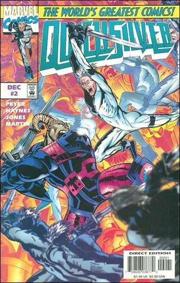 Quicksilver #2 Variant Cover comic book cover, 1997
