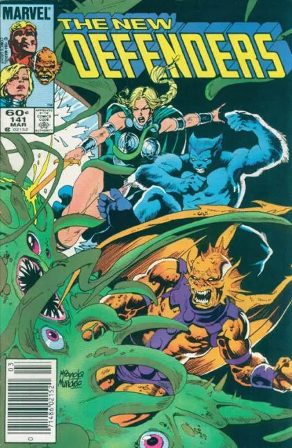 The Defenders, Vol. 1 #141 Direct Edition comic book cover, 1985
