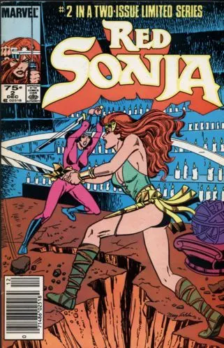 Red Sonja Movie #2 Newsstand Edition comic book cover, 1985