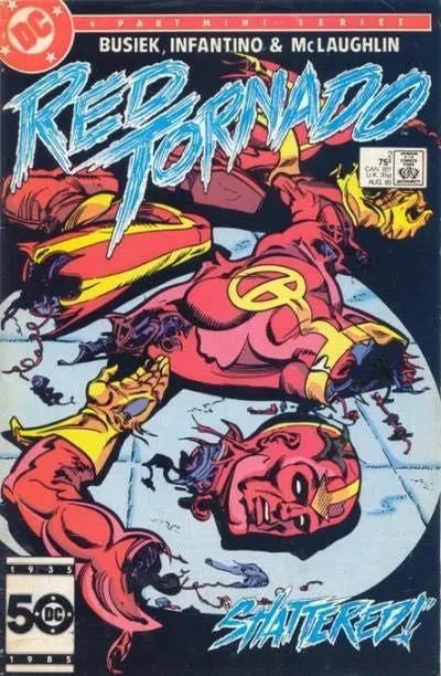 Red Tornado, Vol. 1 #2 Direct Edition comic book cover, 1985