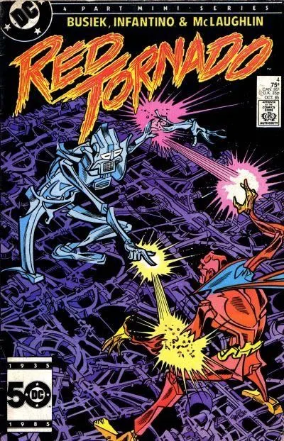 Red Tornado, Vol. 1 #4 Direct Edition comic book cover, 1985