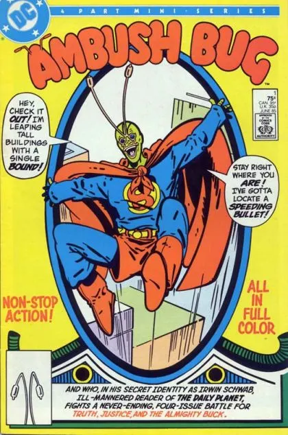 Ambush Bug #1 Direct Edition comic book cover, 1985