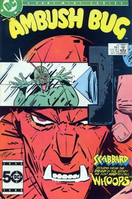 Ambush Bug #4 Direct Edition comic book cover, 1985