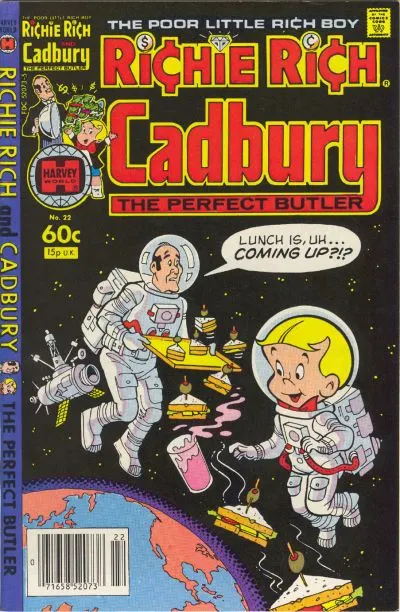 Richie Rich and Cadbury #22 comic book cover, 1982