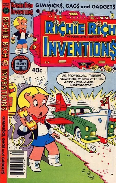 Richie Rich Inventions #13 comic book cover, 1980